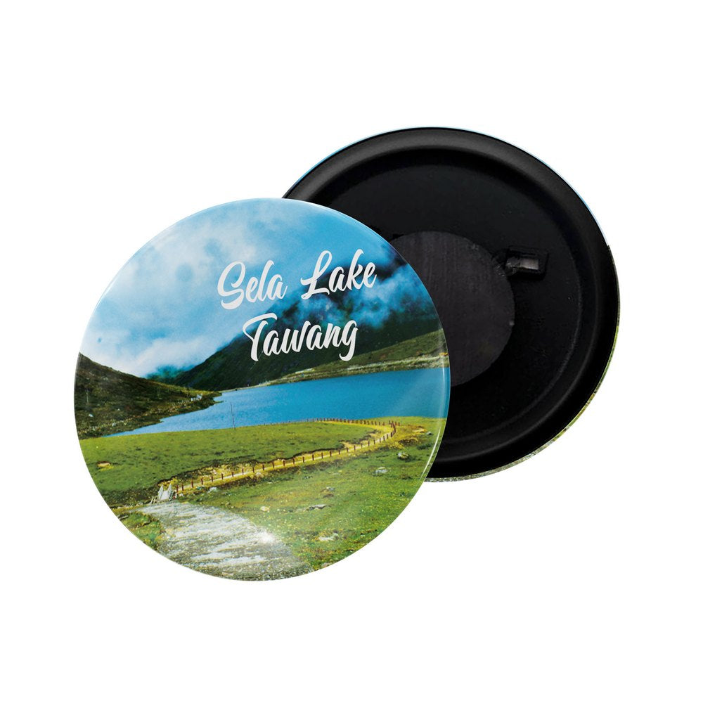 dhcrafts Fridge Magnet Multicolor Sela Lake Tawang Arunachal Pradesh Glossy Finish Design Pack of 1 (58mm)